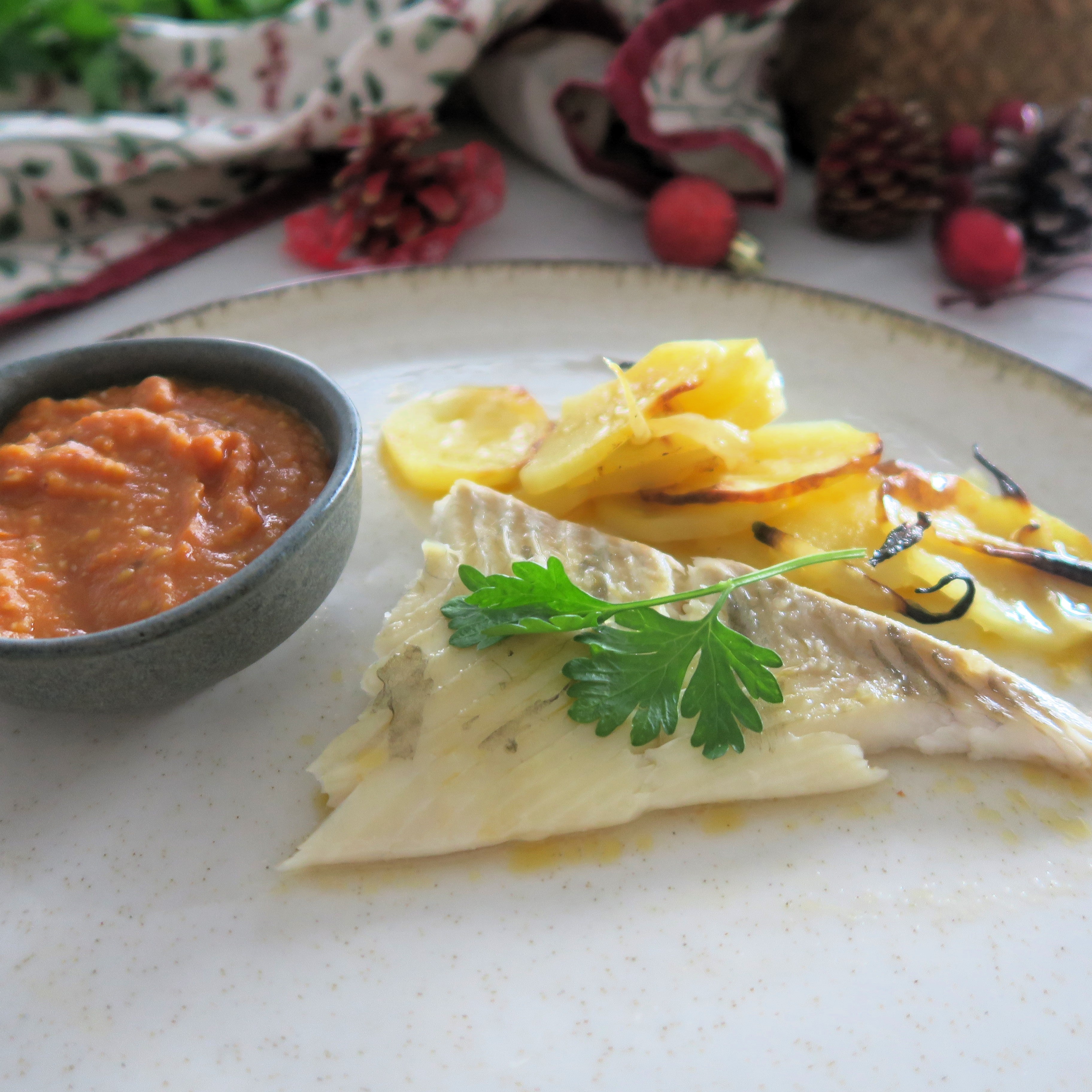 Emplatado Rodaballo al horno